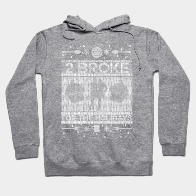 2 Broke Girls Ugly Christmas Sweater Hoodie by damonthead